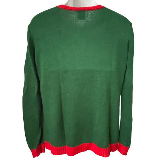 Norther Pole SUB PAR GIFT GIVER Ugly Christmas Sweater Size Small - Picture 2 of 4